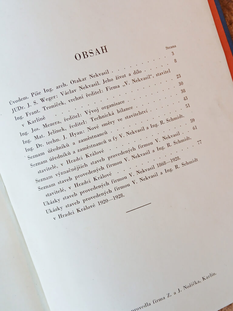 Šedesát let firmy Václav Nekvasil 1868-1928